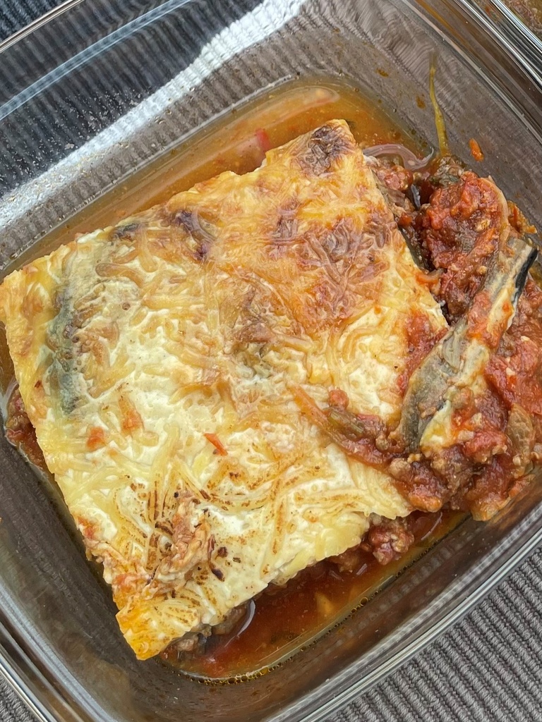 Mardi ou mercredi : Moussaka agneau et boeuf, menthe fraîche et muscade