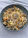 Mardi ou mercredi : Salade de pot-au-feu revisitée, vermicelle de riz, légumes croquants et noix de cajou