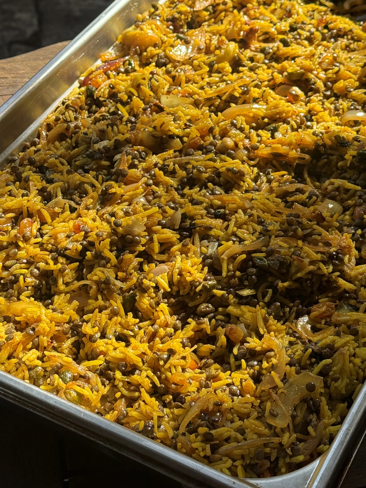 Mercredi ou jeudi : Mesclun iranien de riz au jus, lentilles et noix de cajou