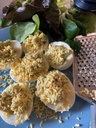 Vendredi : Oeufs mimosa aux herbes du jardin