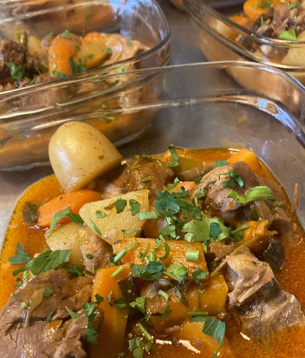 Mercredi et jeudi : Navarin d'agneau et petits légumes